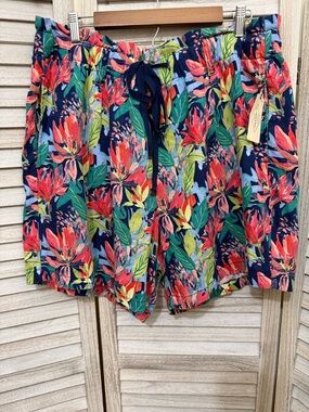 St. John's Bay Multicolor Floral Pull-On Shorts